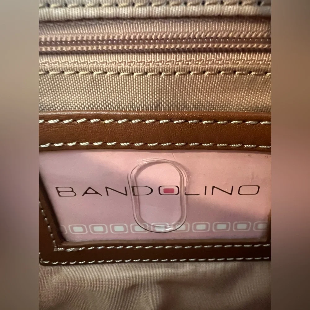 Bandolino Crossbody Camel Leather Shoulder Bag Convertible Clutch‎ Purse New